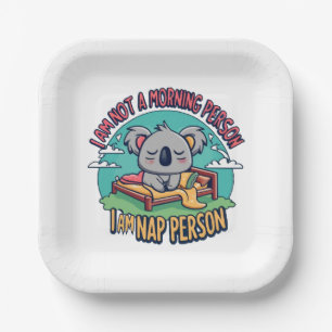 funny slogan paper plate