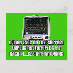 Funny slogan postcard