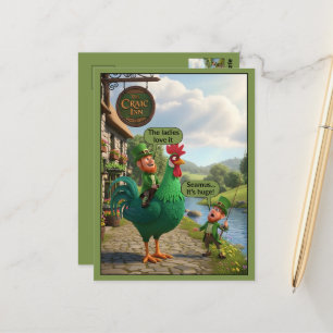 Funny Slogan Saint Patrick's Day Postcard