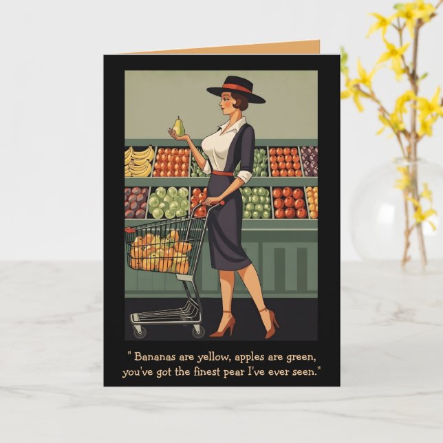 Funny slogan Valentine's card (Yellow Flower)