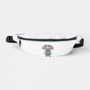 Funny Sloth All Eyes On Me Vintage Vector Design_1 Bum Bags