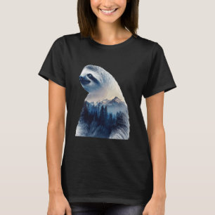 Funny Sloth Animal Lover Artwork Tropical Graphic T-Shirt