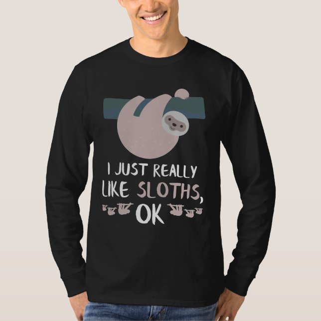 Funny Sloth Animal Sloth Sloth T-Shirt (Front)