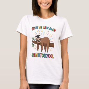 Funny Sloth Back to School T-Shirt