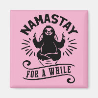 Funny Sloth Bathroom Humor Namastay