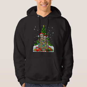 Funny Sloth Christmas Tree Nap Sloth Hoodie