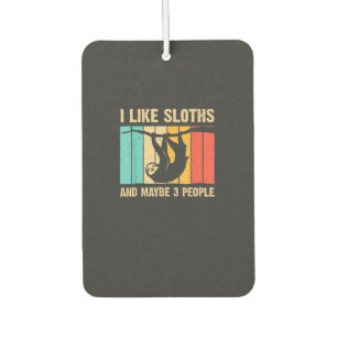 Funny Sloth Design for Sloth Lover Men Women Kids  Car Air Freshener