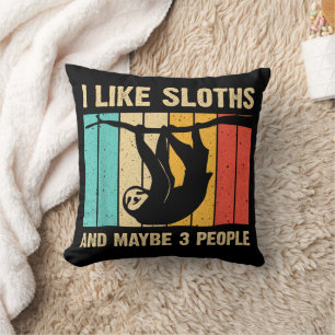 Funny Sloth Design For Sloth Lover Men Women Kids Cushion