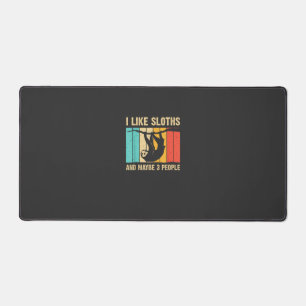 Funny Sloth Design for Sloth Lover Men Women Kids  Desk Mat