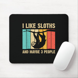 Funny Sloth Design For Sloth Lover Men Women Kids Mouse Mat
