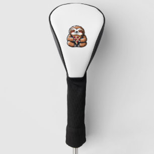 Funny Sloth eating Pizza, Kawaii Animal Lover Clas Golf Head Cover
