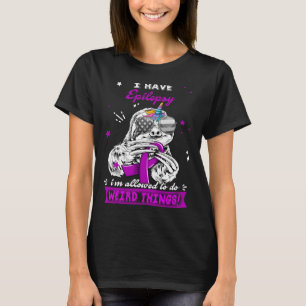 Funny Sloth Epilepsy Warrior T-Shirt