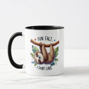 Funny sloth fun fact mug