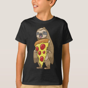 Funny Sloth Gift For A Pizza Lover T-Shirt