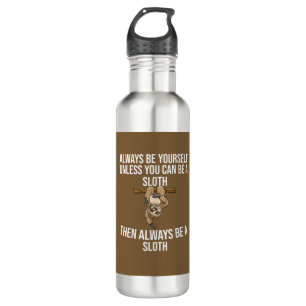 Funny Sloth Gift for Women Girls Boys Kids Cool Sl 710 Ml Water Bottle