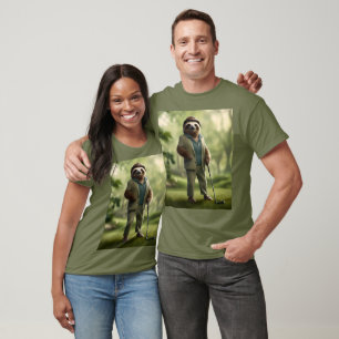Funny Sloth Golf Player, T-Shirt
