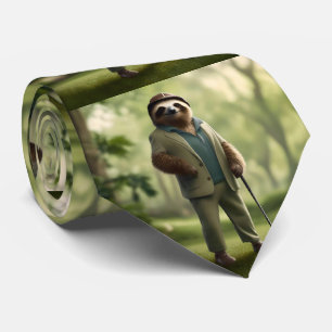 Funny Sloth Golf Player,  Tie