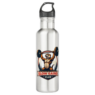 Funny Sloth Gym Shirt Vintage Strong and Slow Desi 710 Ml Water Bottle