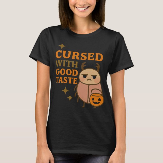 Funny Sloth Halloween Vibes T-Shirt (Front)