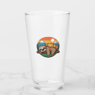 Funny Sloth Hiking Classic T-Shirt_1 Glass