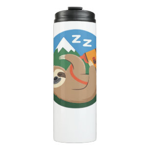 Funny Sloth Hiking Classic T-Shirt_2 Thermal Tumbler