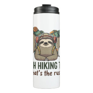 Funny Sloth Hiking Classic T-Shirt_5 Thermal Tumbler