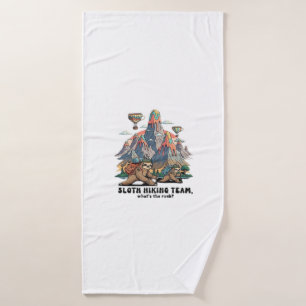 Funny Sloth Hiking Classic T-Shirt_7 Bath Towel