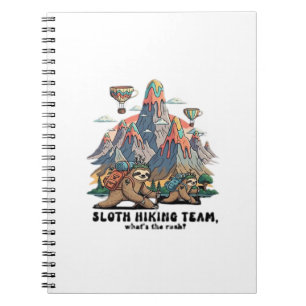 Funny Sloth Hiking Classic T-Shirt_7 Notebook
