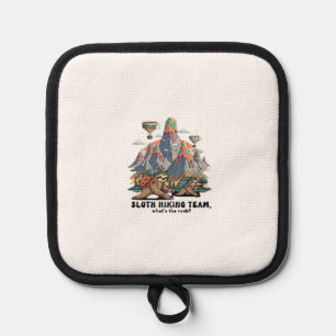 Funny Sloth Hiking Classic T-Shirt_7 Pot Holder