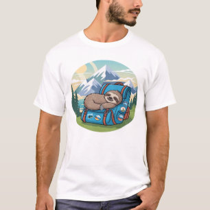 Funny Sloth Hiking Oversized T-Shirt