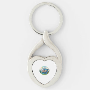 Funny Sloth Hiking Oversized T-Shirt Key Ring