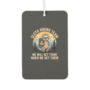 Funny Sloth Hiking T-Shirt_2 Car Air Freshener