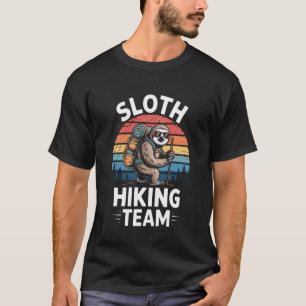 Funny Sloth Hiking Team 4 T-Shirt
