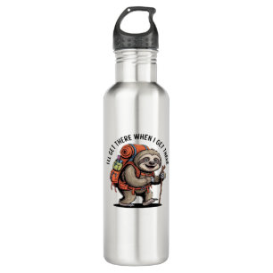 Funny Sloth Hiking Team - Slow and Steady Classic  710 Ml Water Bottle
