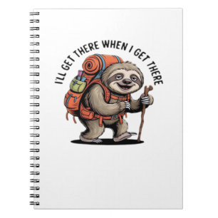 Funny Sloth Hiking Team - Slow and Steady Classic  Notebook