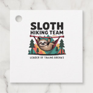 Funny Sloth Hiking - This funny sloth hiking gift  Favour Tags