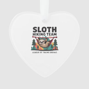 Funny Sloth Hiking - This funny sloth hiking gift  Ornament