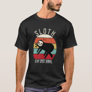 Funny Sloth Is My Spirit Animal Men Women Boys Gi T-Shirt