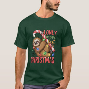 Funny Sloth Lover Christmas Cute Animal Xmas T-Shirt