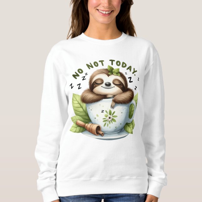 Funny sloth lovers word art  sweatshirt (Front)