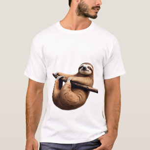 Funny Sloth on a Tree � Just Make It to Friday Cla T-Shirt