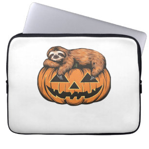 Funny Sloth on Halloween Pumpkin Essential T-Shirt Laptop Sleeve