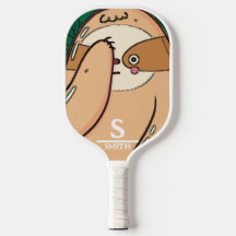 Funny Sloth Pickleball Personalised