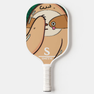 Funny Sloth Pickleball Personalised Pickleball Paddle