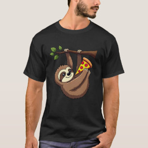 Funny Sloth Pizza Tee - Sloth Lover Gift