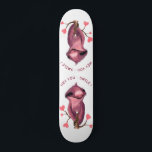 Funny Sloth Skateboard Smile - Custom Text<br><div class="desc">Funny Skateboard with Playful Sloth Smile Text Cartoon Drawing - Customisable - or Choose / Add Your Unique Text / Font / Colour / Size - Make Your Special Skateboards Gift - Resize and move or remove and add elements / image with Customisation tool ! Drawing and Design by MIGNED....</div>