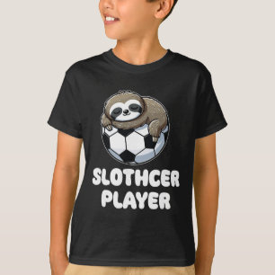 Funny Sloth Soccer Player Slothcer Lover T-Shirt