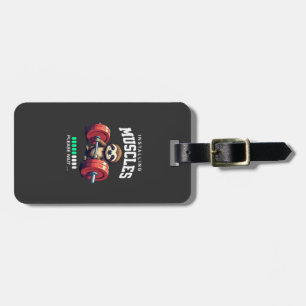 Funny Sloth Workout Gym Fitness Weightlifting T-Sh Luggage Tag