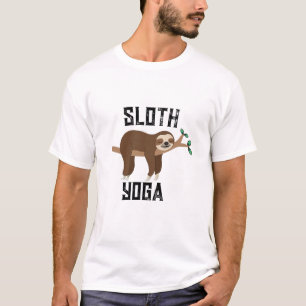 Funny Sloth Yoga T-Shirt - Unique Animal Yoga Tee
