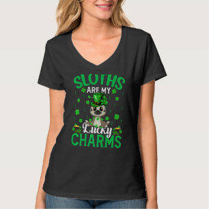 Funny Sloths Are My Lucky Charms Sloth St Patrick T-Shirt